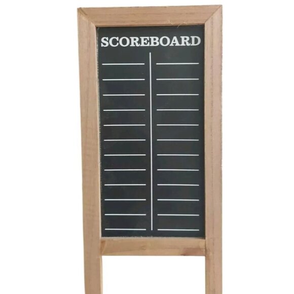 Wooden Framed Scoreboard Chalkboard For Games & Events - Picture 1 of 3